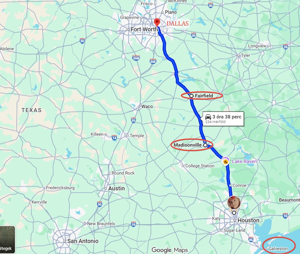 Indulás Houston felé